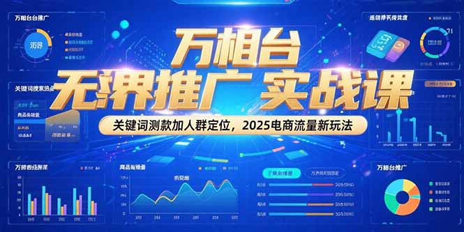（15192期）万相台无界推广实战课，关键词测款加人群定位，2025电商流量新玩法-创客空间