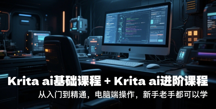 krita ai基础课程+Krita ai进阶课程，从入门到精通，电脑端操作，新手老手都可以学-创客空间