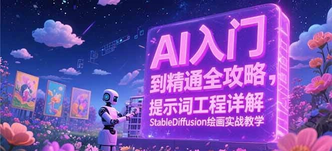 AI入门到精通全攻略，提示词工程详解，StableDiffusion绘画实战教学-创客空间