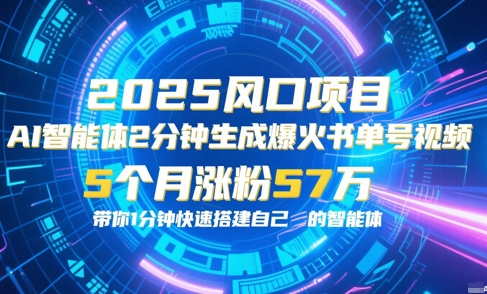 AI智能体2分钟一键生成爆火书单号原创视频，5个月涨粉57w，带你零代码1分钟搭建智能体-创客空间