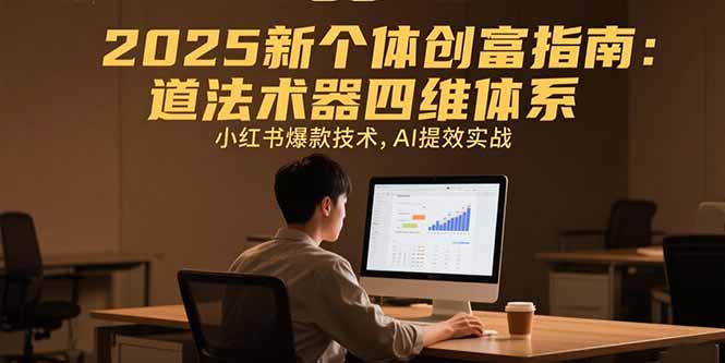 （15477期）2025新个体创富指南：道法术器四维体系，小红书爆款技术，AI提效实战-创客空间