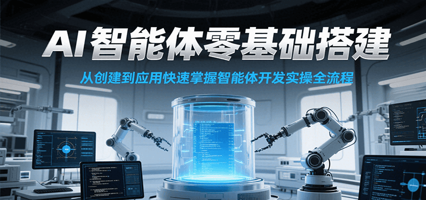 AI智能体零基础搭建实操课，从创建到应用快速掌握智能体开发全流程！-创客空间
