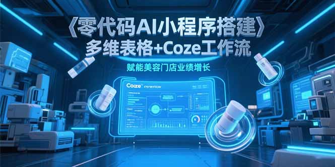 （15239期）零代码AI小程序搭建，多维表格+Coze工作流，赋能美容门店业绩增长-创客空间