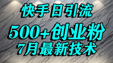 创业粉怎么打？快手精准引流创业粉，宝妈群体日进500+精准流量-创客空间