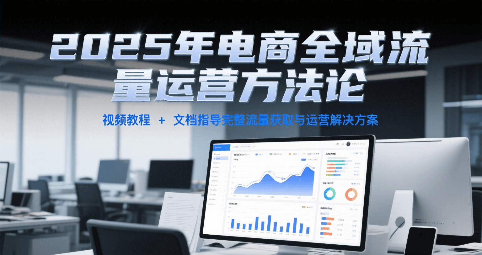 2025年电商全域流量运营方法论，视频教程+文档指导完整流量获取与运营解决方案-创客空间