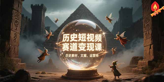 （15386期）历史短视频赛道变现课，百集素材库应用，文案剪辑技巧，账号运营全案-创客空间