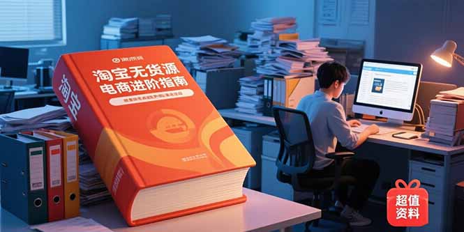 （15317期）淘宝无货源电商进阶指南，包含新人课、进阶课，配套资料，蓝海选品等-创客空间