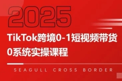 TikTok跨境0-1短视频带货，系统拆解TikTok跨境带货全链路，实现跨境可持续盈利-创客空间
