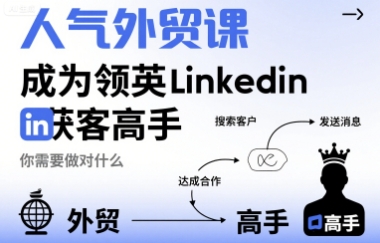 人气外贸课-成为领英Linkedin获客高手，你需要做对什么-创客空间
