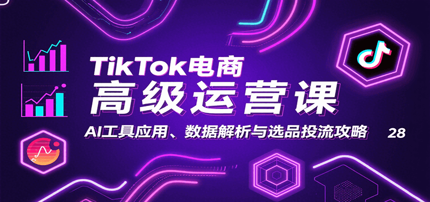 TikTok电商高级运营课：AI工具应用、数据解析与选品投流攻略-创客空间