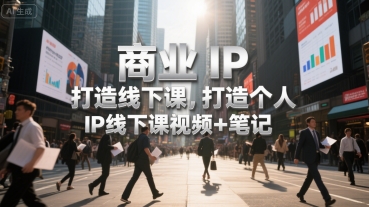 商业IP打造线下课，打造个人 IP线下课视频+笔记-创客空间