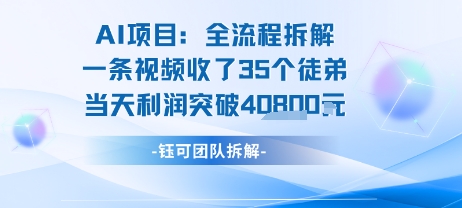 AI收徒变现闭环：一条视频收35人，日入1k+(附完整SOP)-创客空间
