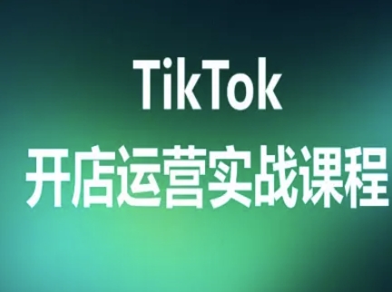 TikTok开店运营实战课程，TK跨境电商实操全流程-创客空间
