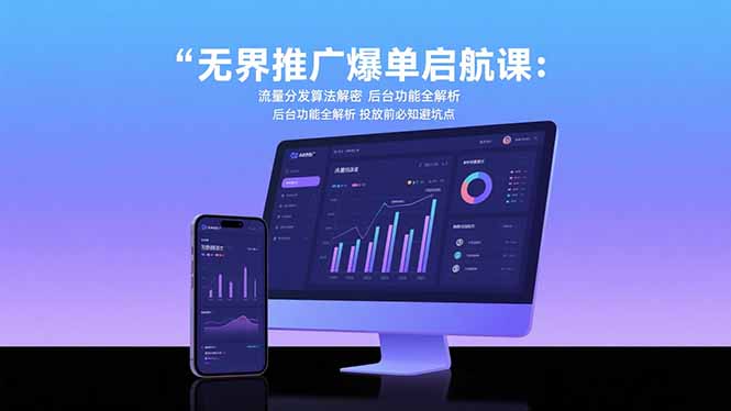 （15567期）无界推广爆单启航课：流量分发算法解密 后台功能全解析 投放前必知避坑点-创客空间