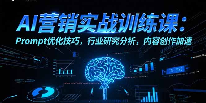 （15465期）AI营销实战训练课：Prompt优化技巧，行业研究分析，内容创作加速-创客空间