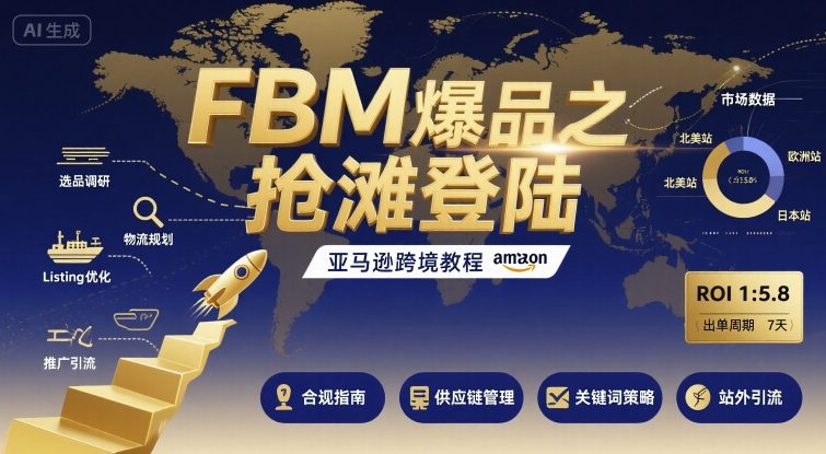 FBM爆品之抢滩登陆-亚马逊跨境教程-创客空间