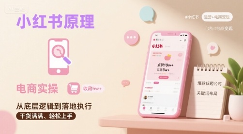 小红书原理以及详细实操流程，小红书电商教程-创客空间