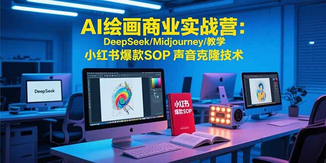 （15460期）AI绘画商业实战营：DeepSeek/Midjourney/教学 小红书爆款SOP 声音克隆技术-创客空间