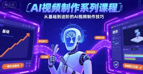 AI视频制作系列课程，从基础到进阶的AI视频制作技巧全涵盖-创客空间