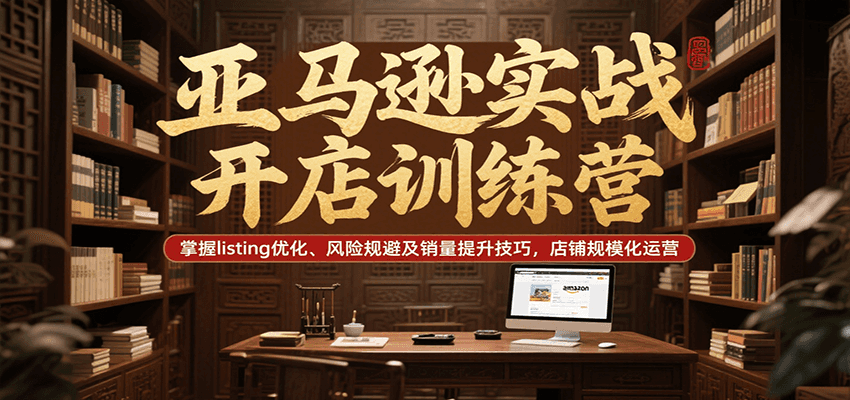 亚马逊实战开店训练营，掌握listing优化、风险规避及销量提升技巧，店铺规模化运营-创客空间