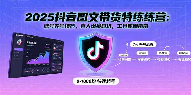 （15861期）2025抖音图文带货特练营：账号养号技巧，真人出镜避坑，工具使用指南-创客空间