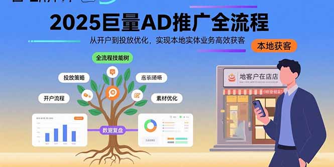 （15608期）2025巨量AD推广全流程，从开户到投放优化，实现本地实体业务高效获客-创客空间